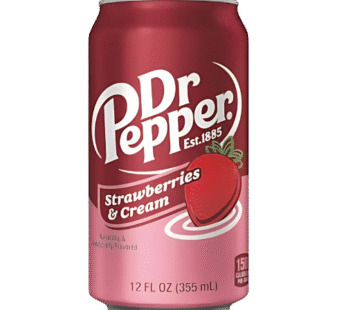 Dr Pepper s příchutí jahody a smetany – 355 ml