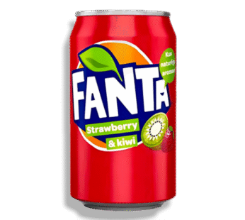 Fanta s příchutí jahody a kiwi – 330 ml