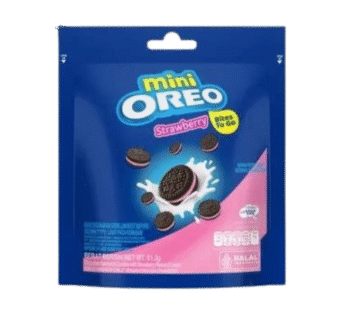 Mini Oreo s jahodovou náplní – 61 g