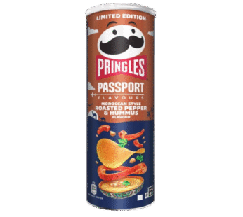 Pringles Passport Flavour Moroccan Style Roasted Pepper & Hummus – 165 g
