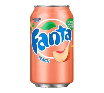 Fanta s příchutí broskve – 355 ml