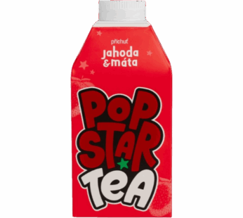 POPSTAR Tea Jahoda & Máta – 500 ml